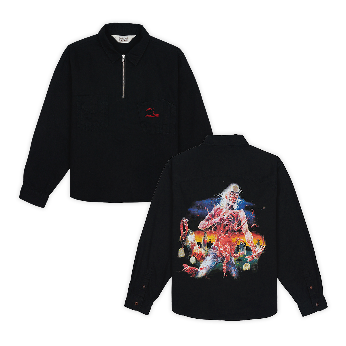 Cannibal Corpse X Brain Dead Work Shirt (Black) Cannibal Corpse X Brain Dead Work Shirt (Black)