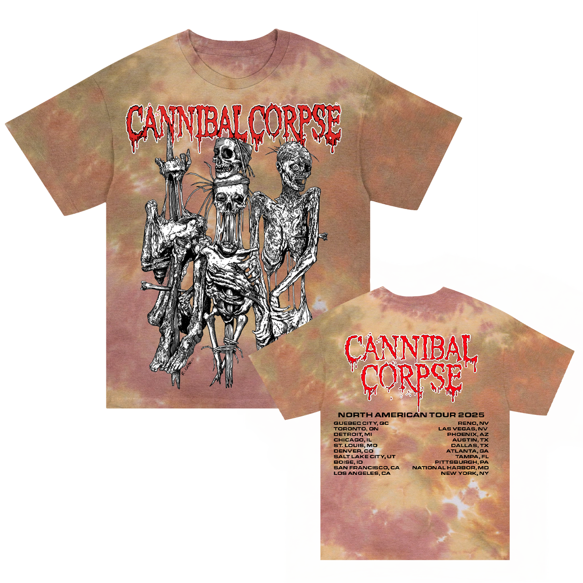 Impalement 2025 Tour T-Shirt (Everglades Dye)