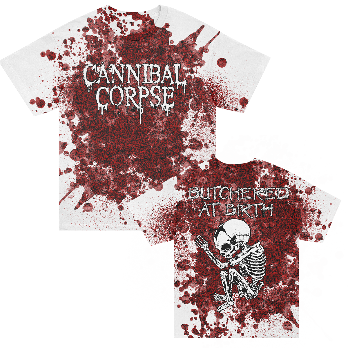 Butchered Bloody Mess T-Shirt (Blood Splatter Dye)