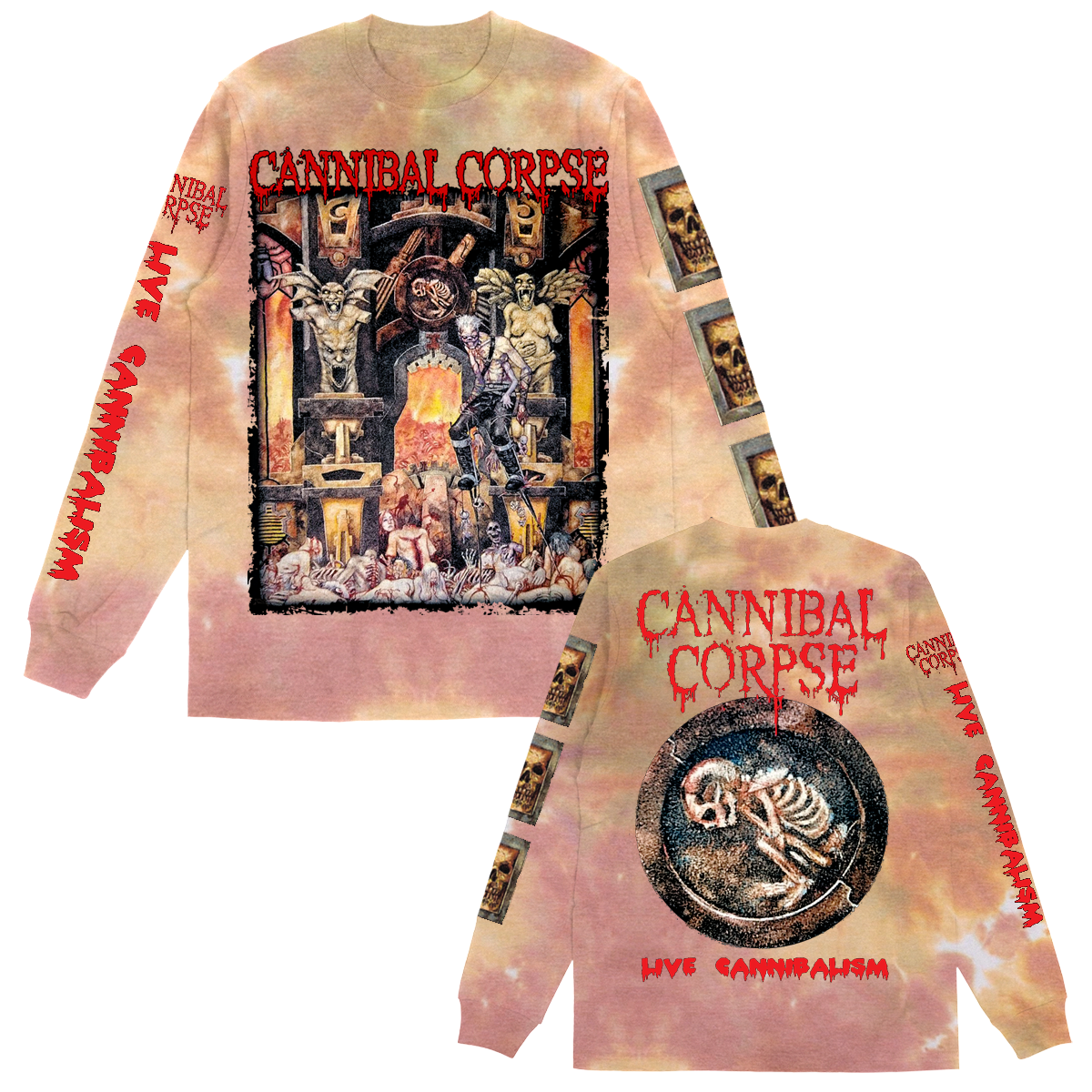 Live Cannibalism Long Sleeve (Scab Dye)