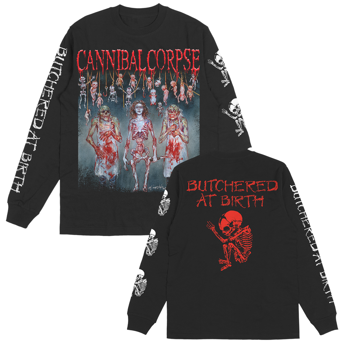 Butchered At Birth Alternate Cover Long Sleeve (Black)