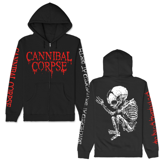 Butchered At Birth Fetus Zip Up Hoodie (Black)