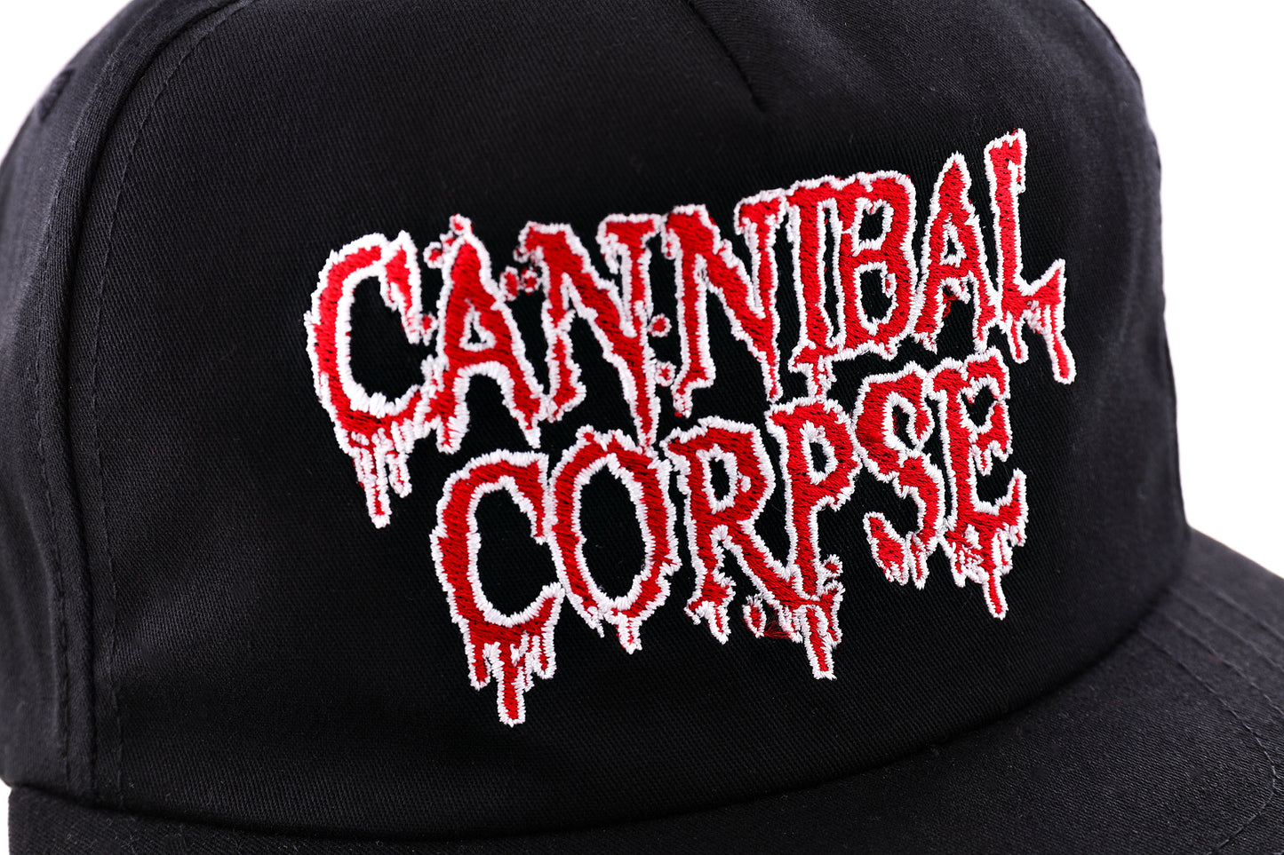 Embroidered Logo Snapback Hat (Black)