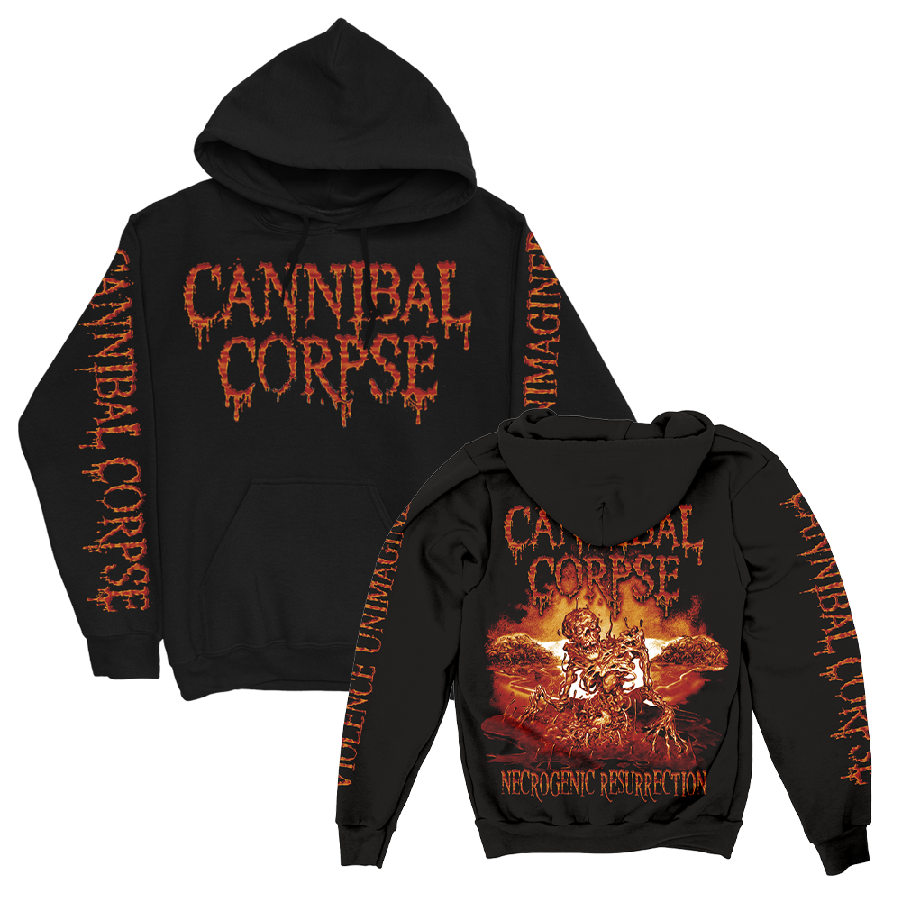 Necrogenic Resurrection Pullover Hoodie Black