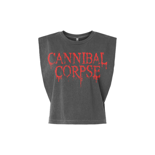 Logo Women's Crop Top (Faded Black)