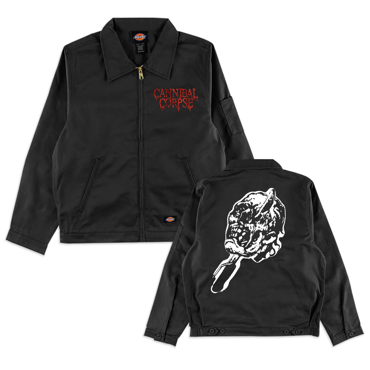 Ice Pick Skull Dickies Work Jacket (Black)