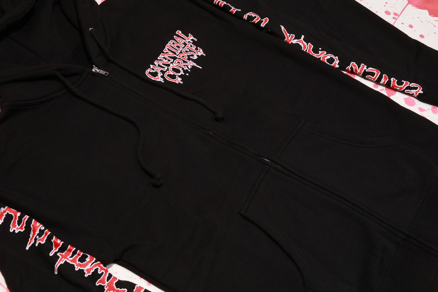 Eaten Back To Life Zip Up Hoodie (Black)