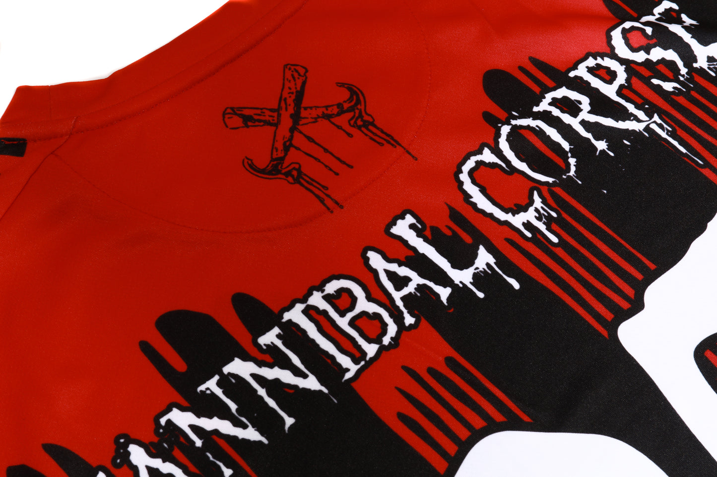 Soccer Jersey (Black/Red)