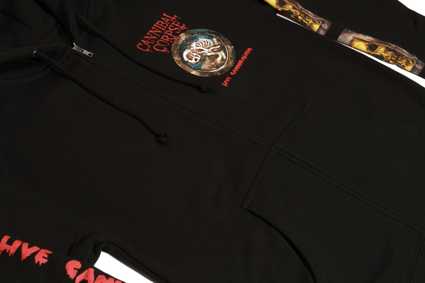 Live Cannibalism Zip Up Hoodie (Black)