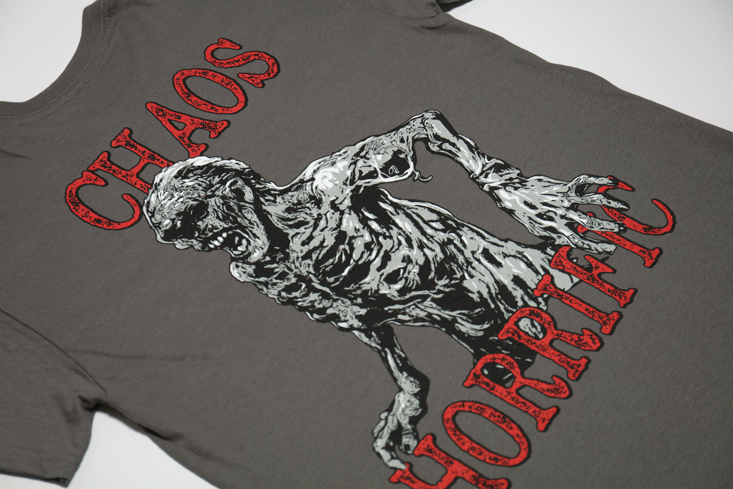 Chaos Horrific Bootleg T-Shirt (Dark Grey)