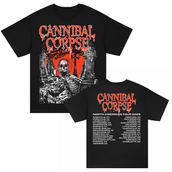 Graveside 2025 Tour T-Shirt (Black) – Cannibal Corpse Graveside 2025 Tour T-Shirt (Black) – Cannibal Corpse