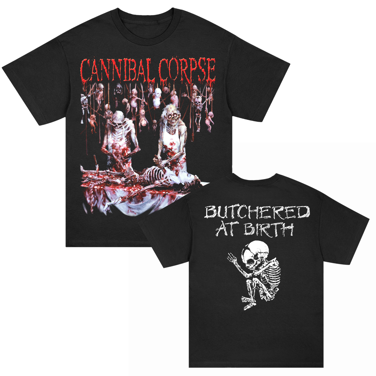 Cannibal Corpse Butchered At Birth T-Shirt (Black)
