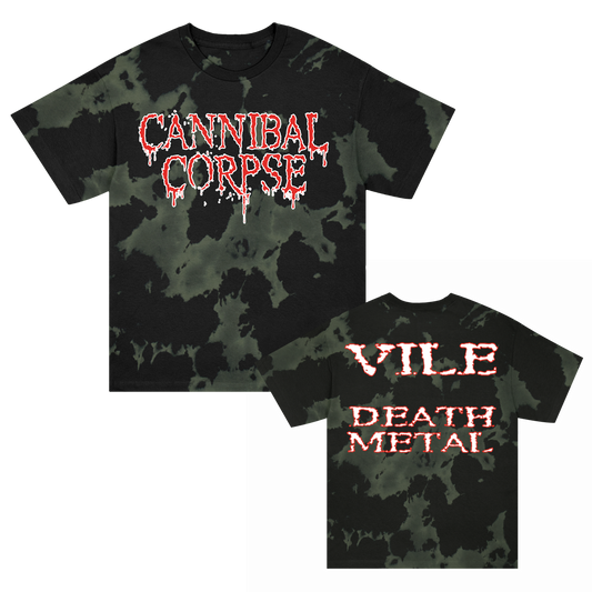 Cannibal Corpse Vile Death Metal Logo T-Shirt (Iced Green)