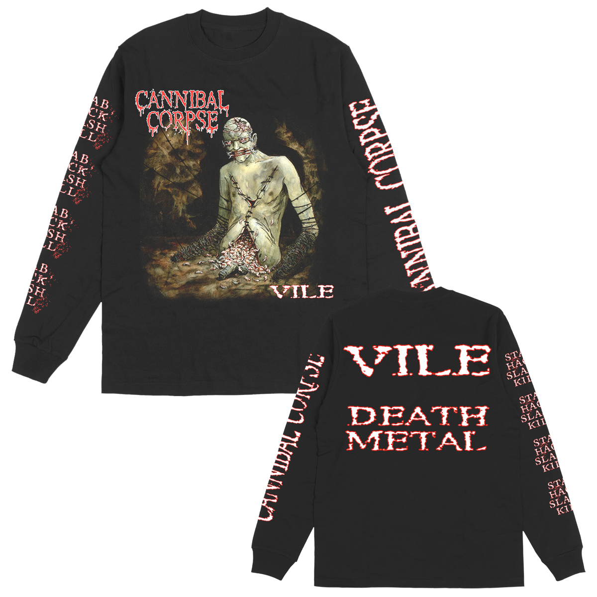 Cannibal Corpse Vile Cover Long Sleeve (Black)