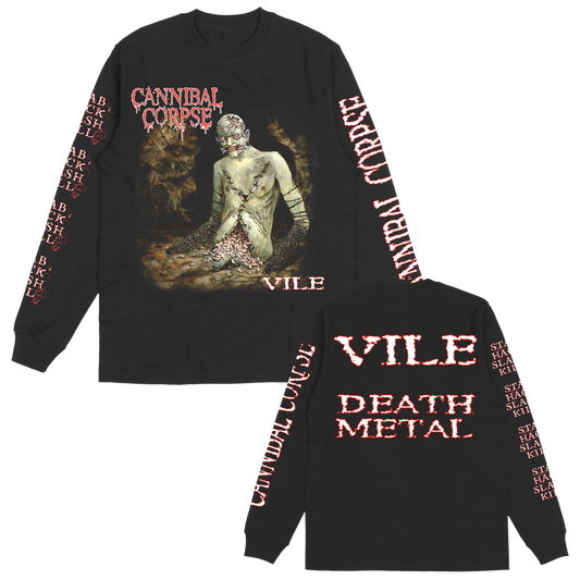 Cannibal Corpse Vile Cover Long Sleeve (Black)