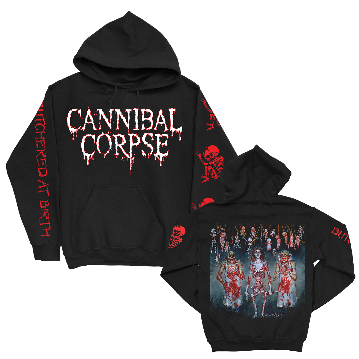 Butchered At Birth Alternate Cover Pullover Hoodie (Black)