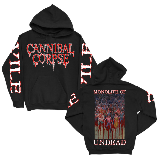 Cannibal Corpse Monolith Of Undead Pullover Hoodie (Black)