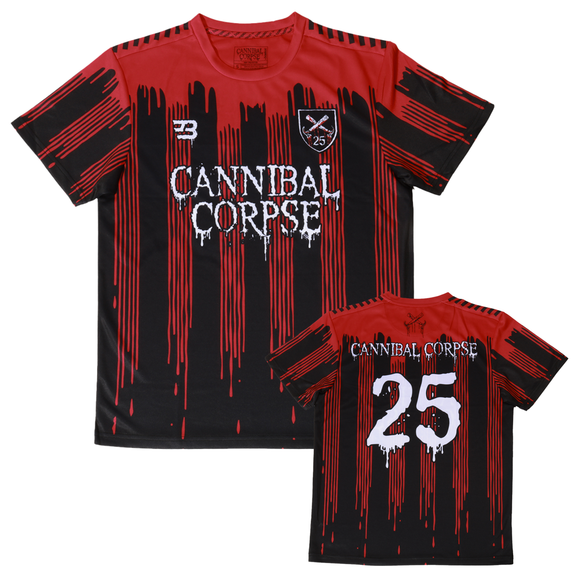 Soccer Jersey (Black/Red)
