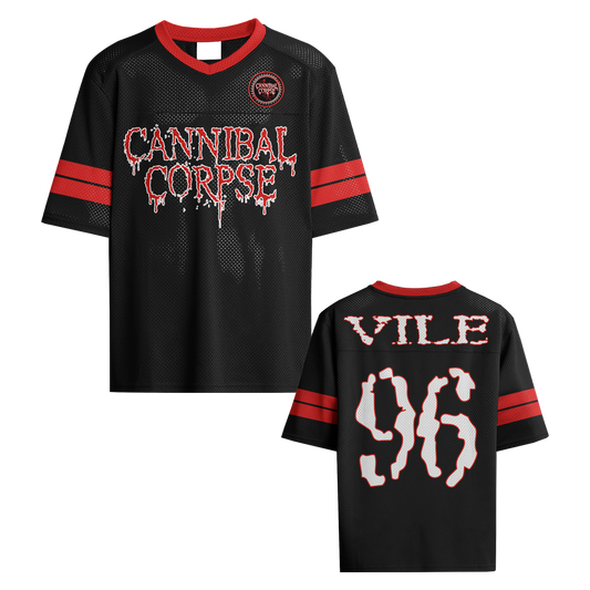 Cannibal Corpse Vile Football Jersey (Black)