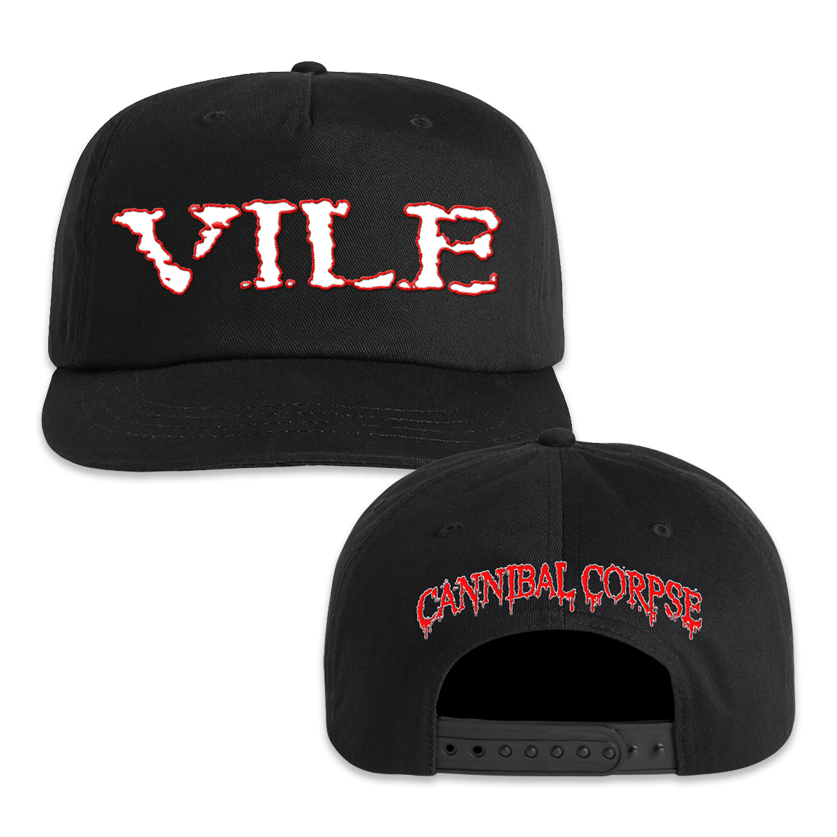 Cannibal Corpse Vile Snapback Hat (Black)