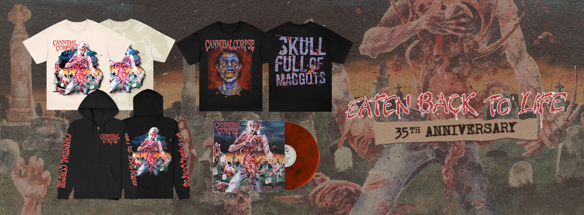 古着 Cannibal Corpse CANNIBAL CORPSE Eaten Back to Life 2003 Vintage Black T