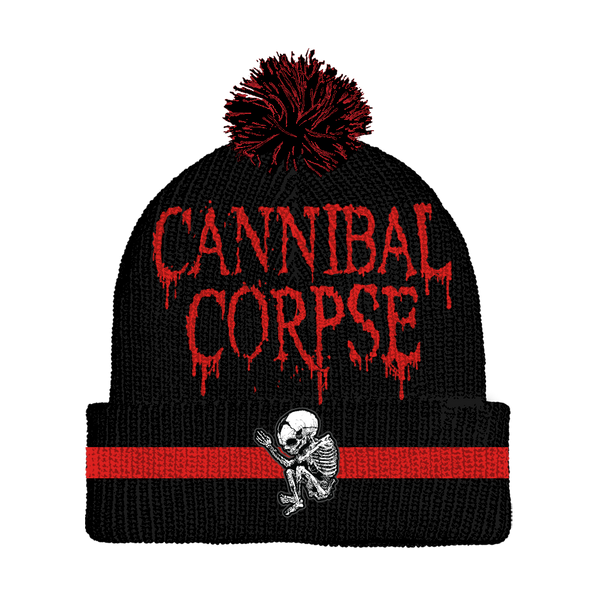 Striped Fetus Pom Beanie (Black) – Cannibal Corpse