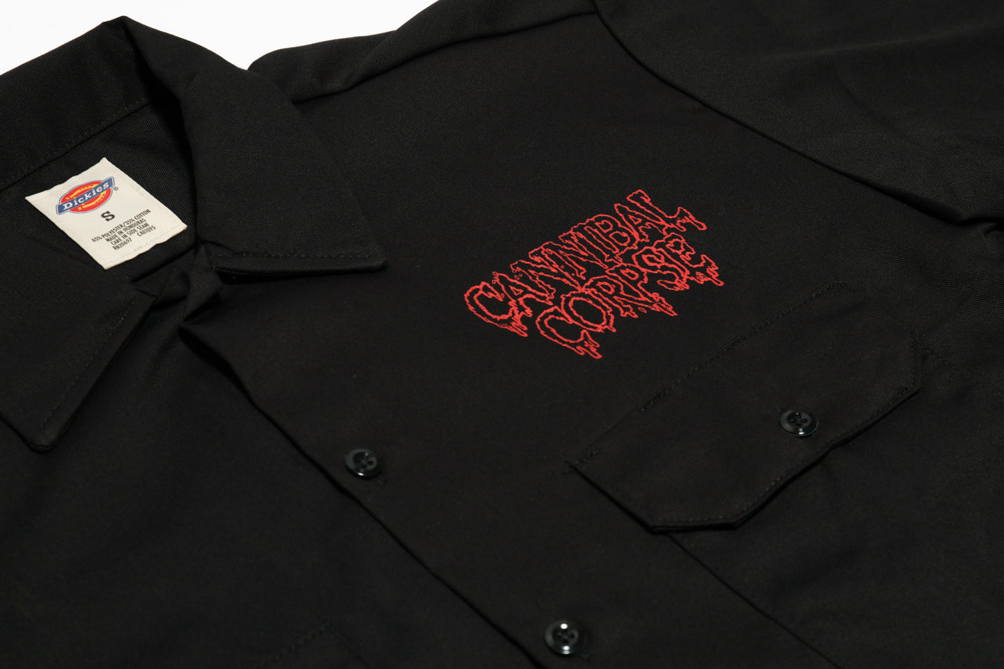 Ice Pick Skull Dickies Work Shirt (Black)