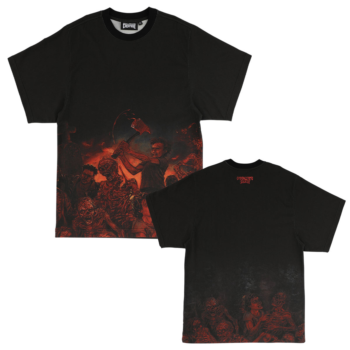 Cannibal Corpse X Creature Chaos Horrific T-Shirt (Black)