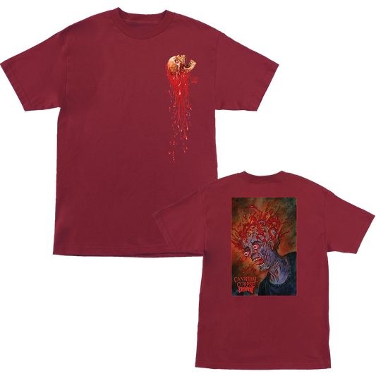 Cannibal Corpse X Creature Blood Trail T-Shirt (Cardinal Red)