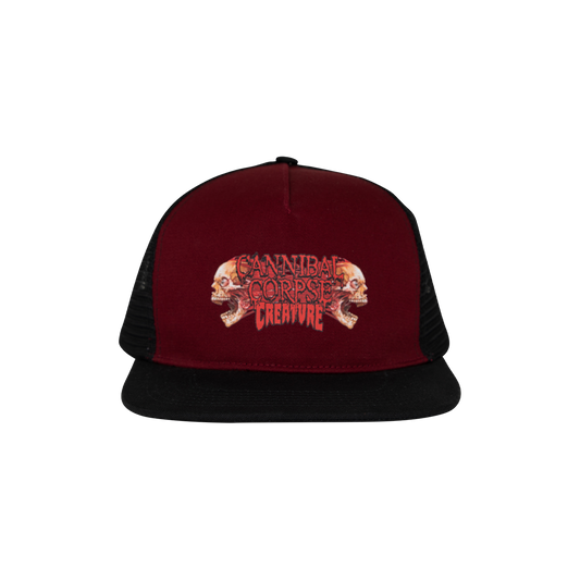 Cannibal Corpse X Creature Trucker Hat (Cardinal Red)