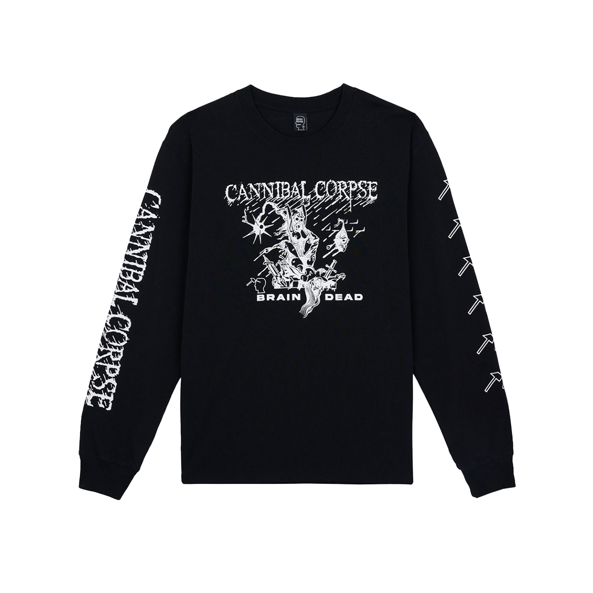 Cannibal Corpse X Brain Dead Mutilation Long Sleeve (Black)