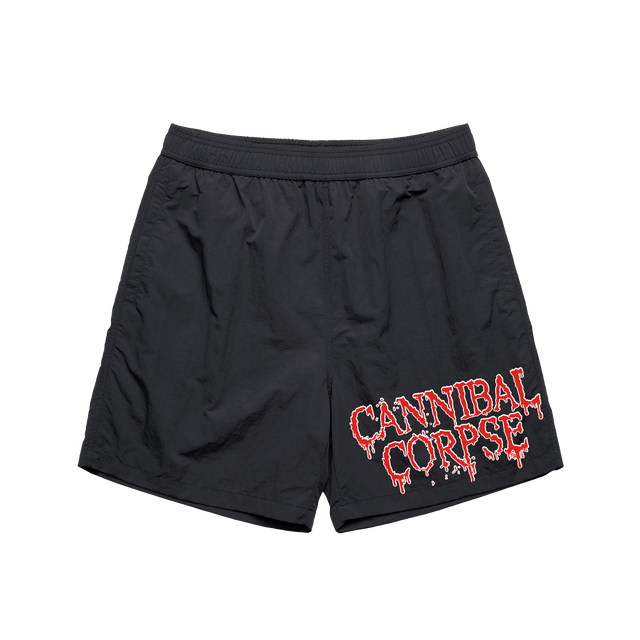 Logo Beach Shorts (Black)