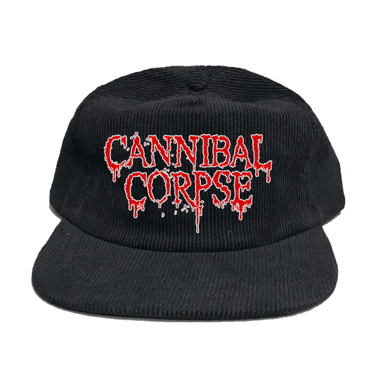 Logo Corduroy Snapback (Black)