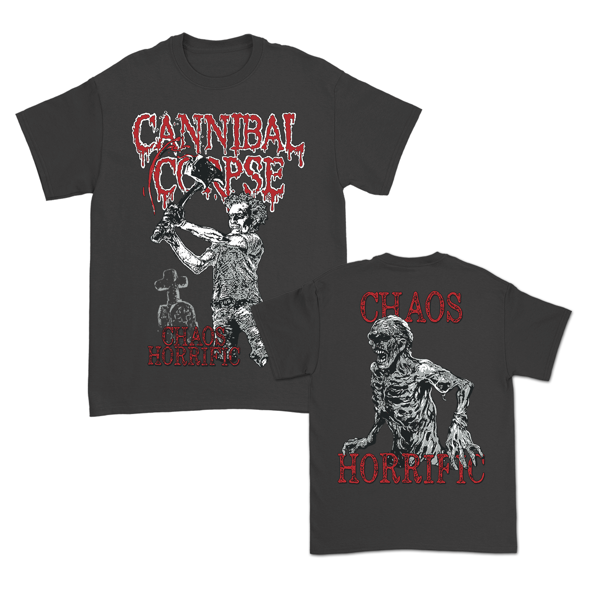 Chaos Horrific Bootleg T-Shirt (Dark Grey)