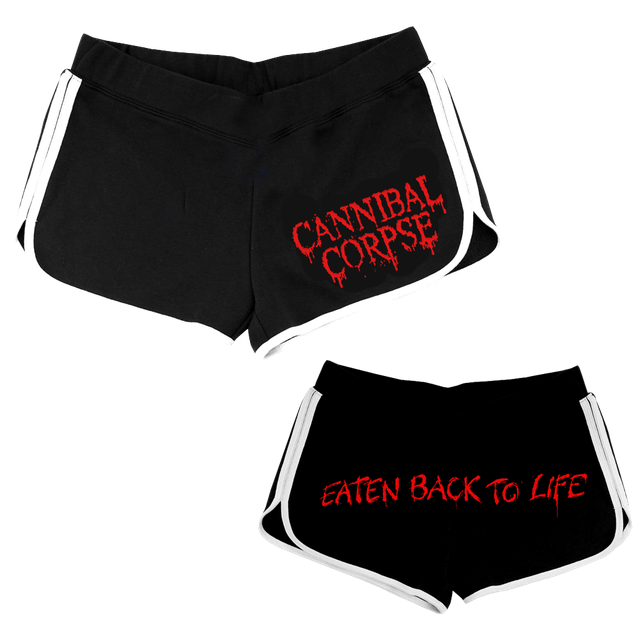 Eaten Back To Life Women's Shorts (Black/White)