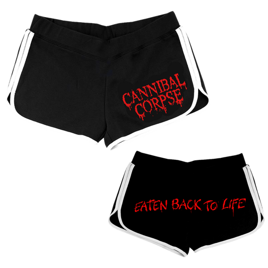 Eaten Back To Life Women's Shorts (Black/White)