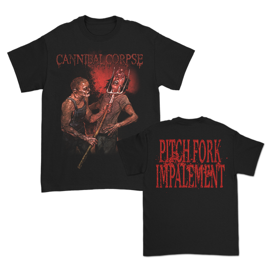 Pitch Fork Impalement T-Shirt (Black)