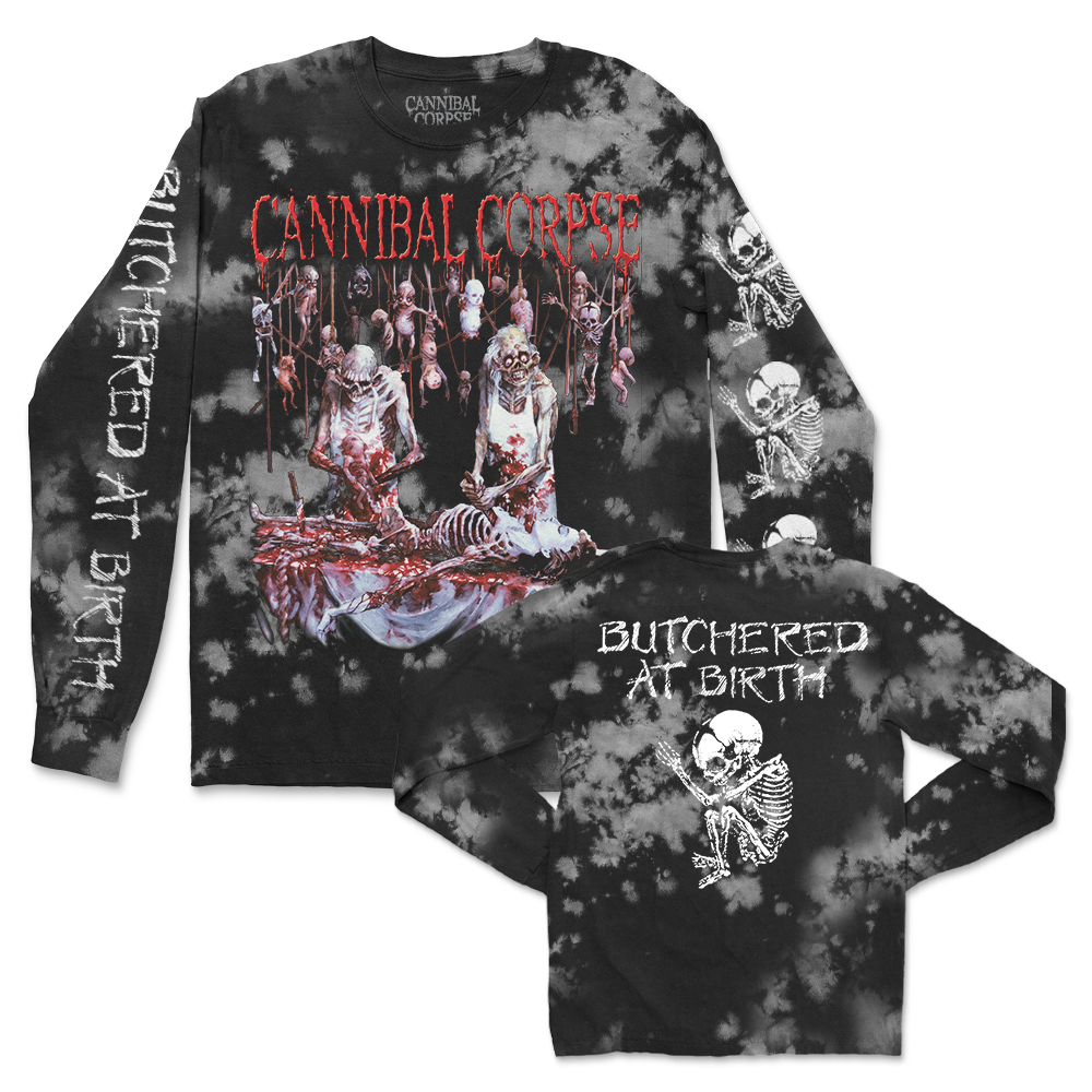 Butchered At Birth Long Sleeve (Ash Dye)