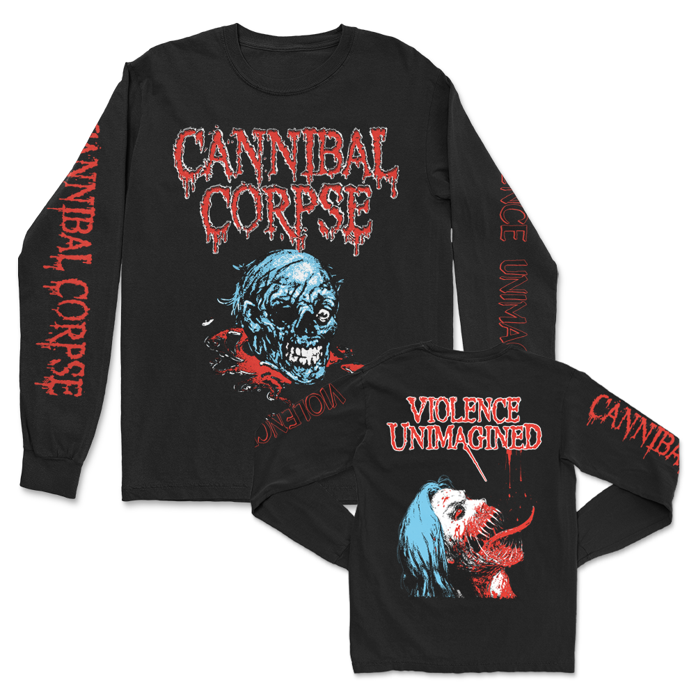 Skull Violence Unimagined Sketch Long Sleeve (Black)