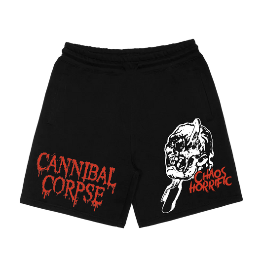 Ice Pick Skull Russell Athletic Cotton Shorts (Black)